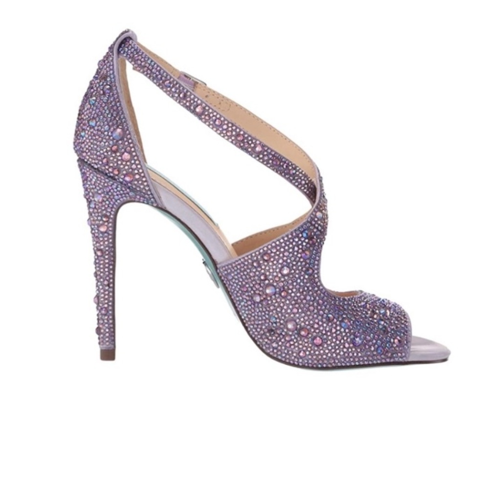 NEW Lilac Betsey Johnson Sage Heel Sandal size 7.5